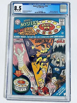 Buy House Of Mystery #156 1966 CGC 8.5 OW/W Origin 1st Dial H For Hero KEY 1st Print • 316.24£