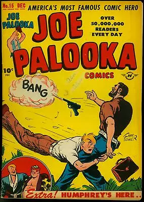 Buy Joe Palooka #15 1947-Harvey Comics- Ham Fisher- 1st Atoma- Bob Powell G/VG • 35.48£