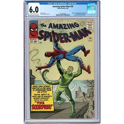 Buy Amazing Spider-Man #20 1965 Marvel CGC 6.0 1st Appearance Of Scorpion • 820.62£