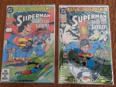 Buy Superman #82 Collector W/chromiun And Regular Edition (DC Comics, Oct, 93) NM+ • 6.83£
