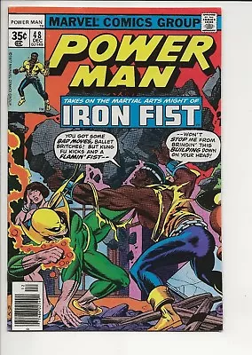 Buy Power Man And Iron Fist #48 VF 8.0 Luke Cage (Hero For Hire) Vs Iron Fist 1977 • 54.95£