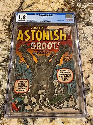 Buy Tales To Astonish #13 Cgc 1.8 Ow/wh Pages 1st Groot Huge Rare Silver Age Mcu Key • 1,577.47£