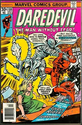 Buy Daredevil 138 VF- 7.5 1st Smasher Marvel 1976 • 21.31£