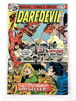 Buy Daredevil #133 Marvel Comic Book (1976) Uri Geller 1st Appearance Mind-Wave VF+ • 11.85£