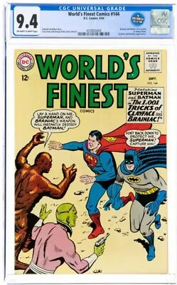 Buy DC Comics, World's Finest Comics #144, CGC 9.4, Green Wich Collection, Look! • 285.96£