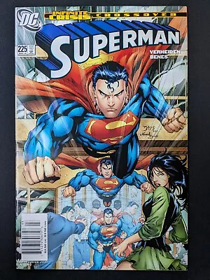 Buy Superman #225 - HTF Newsstand - Infinite Crisis Tie-In - We Combine Shipping! • 7.18£