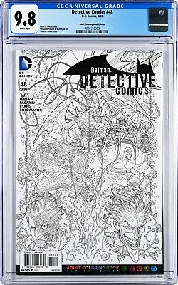 Buy Detective Comics #48 CGC 9.8 (Mar 2016, DC) Timothy Green Adult Coloring Variant • 63.07£