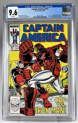 Buy  Captain America  #341 CGC 9.6 WP Marvel 1988 1st App Left-Winger & Right-Winger • 59.96£