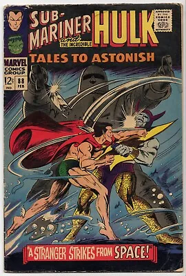 Buy Tales To Astonish The Incredible Hulk And Sub-Mariner #88 1966 Marvel Comics VG • 15.83£
