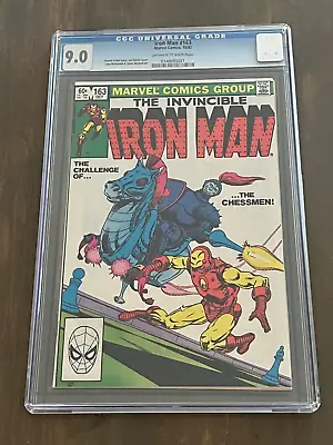 Buy 💥 Iron Man V 1 # 163 1982 CGC 9.0 VF / NM 1st Cameo Appearance Obadiah Stane 💥 • 23.95£