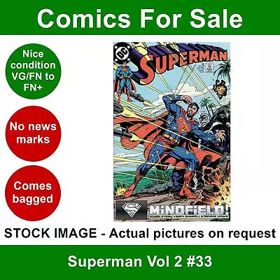 Buy DC Superman Vol 2 #33 Comic - VG/FN+ 01 July 1989 • 3.99£