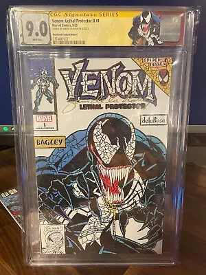 Buy Venom Lethal Protector II #1 WHITE Shattered  MegaCon SS Sam De La Rosa! CGC 9.0 • 55.77£