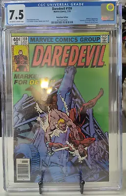Buy Daredevil #159 CGC 7.5 Marvel 1979 Comic Book Newsstand • 64.87£