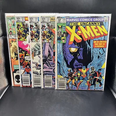 Buy Uncanny X-Men Issue #’s 149 155 156 157 & 190 (1981 Marvel Comics) (B9)(15) • 18.12£
