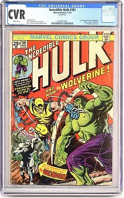 Buy Incredible Hulk (1962 Marvel 1st Series) 181 CGC CVR Cover Only 4158453001 • 884.71£