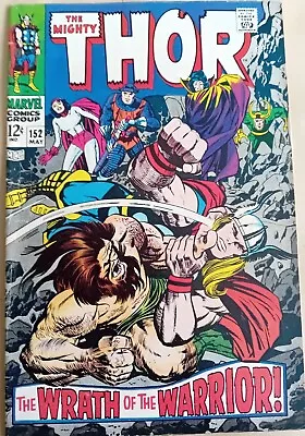 Buy Thor #152 - VG/FN (5.0) - Marvel 1968 - 12 Cents Copy - Vs Ulik  • 13.50£