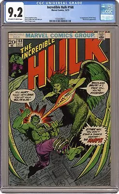 Buy Incredible Hulk #168 CGC 9.2 1973 1554548011 • 175.89£
