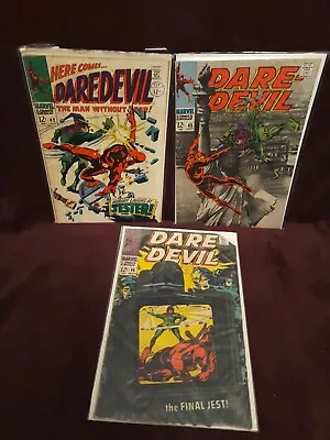 Buy 3 Daredevil Comic Bundle #42 The JESTER First Appearance #45 & #46  Turns Joker! • 50£