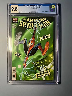 Buy Amazing Spider-man #61 Marvel Comics 2021 CGC 9.8 New Costume NM- 9.2 • 70£