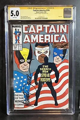 Buy CAPTAIN AMERICA #336 (1987) Signed By Michael Zeck - Key Issue • 75£