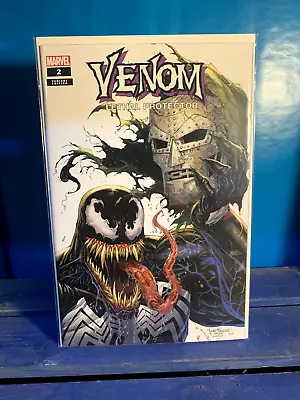 Buy Venom: Lethal Protector #2 Tyler Kirkham Trade Variant Marvel Doom Homage • 15£