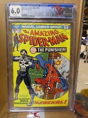 Buy Marvel Comics Amazing Spiderman 129 CGC 6.0 Custom Label 1st App Punisher Jackal • 1,399.99£