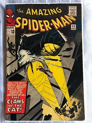 Buy Amazing Spider-man 30 (1965) 1st App Of The Cat Burglar, Cents • 74.99£