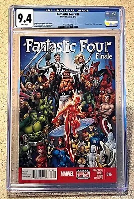 Buy Fantastic Four Finale #16 CGC 9.4 Marvel Comics White Pages Mark Bagley Cover 14 • 17.27£