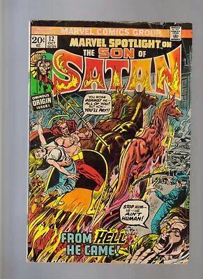 Buy Marvel Spotlight # 12 Vgd  Son Of Satan   1973 Bagged & Boarded • 15.95£