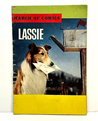 Buy Vintage MARCH OF COMICS #278 1965 LASSIE PHOTO COVER  The Fire Trap  5 X 7 1/4  • 13.02£