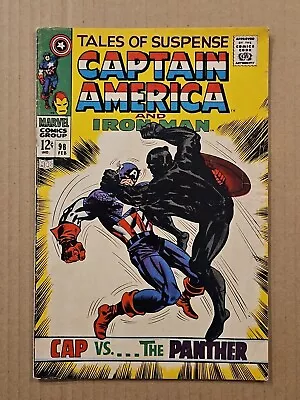 Buy Tales Of Suspense #98 Classic Black Panther Cover Marvel 1968 VG+ • 35.75£