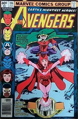 Buy Avengers #186 • Orig Quicksilver & Scarlet Witch • 1st App Magda • Marvel • 1979 • 9.93£