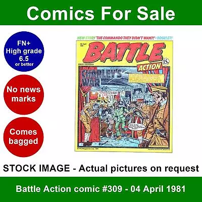 Buy Battle Action Comic #309 - 04 April 1981 - FN/VFN Clean - IPC • 6.99£