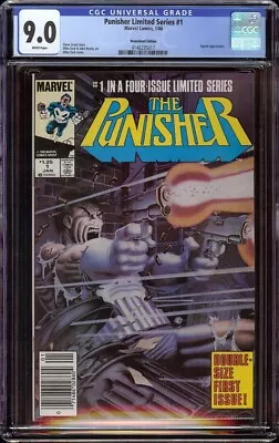 Buy Punisher Limited Series # 1 CGC 9.0 White (Marvel 1986) Newsstand Version • 108.33£