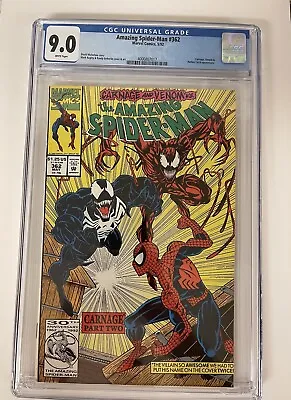 Buy Amazing Spider-Man #362 1992 CGC 9.0 White Pages Great Book! • 40.17£