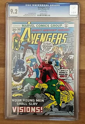 Buy The Avengers #113 - CGC Universal Grade 9.2 - “Mennen” Insert - Off-White Pages • 160£