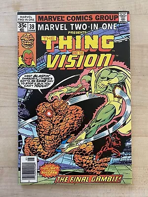 Buy Marvel Two-in-one #39 - The Thing And The Vision! Marvel Comics, Daredevil! • 4.02£