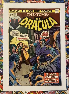Buy THE TOMB OF DRACULA #25 - OCT 1974 - 1st HANNIBAL KING APPEARANCE! - VFN- (7.5) • 37.49£