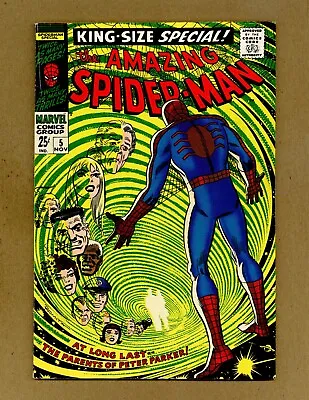 Buy Amazing Spider-Man Annual 5 (VGF) 1st App Peter Parker Parents! 1968 Marvel X261 • 31.85£
