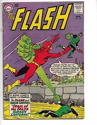 Buy The Flash #143  1964 Vintage Green Lantern Carmine Infantino Art Free Shipping • 27.64£