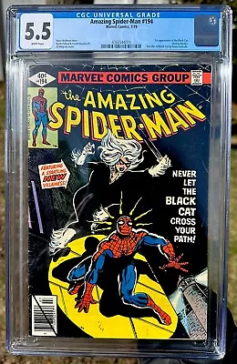 Buy CGC 5.5 Amazing Spider-Man #194 1979 Marvel Comics 1st Appearance Of The Black • 159.90£