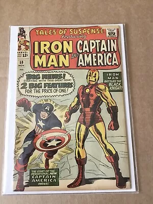Buy Tales Of Suspense 59 1st Captain America & Iron Man Marvel Comic(1964)1st Jarvis • 6.11£
