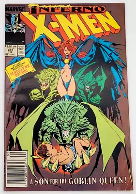 Buy Uncanny X-men #241 (1989) / Vf-/ Mark Jeweler's  Newsstand Madelyne Pryor Origin • 177.78£
