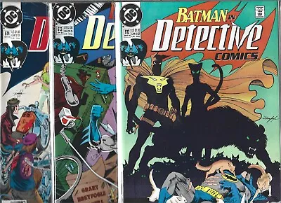 Buy Batman In Detective Comics Lot Of 3 - #612 #613 #614 (nm-) High Grade Copper Age • 3.95£