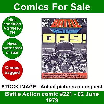 Buy Battle Action Comic #221 - 02 June 1979 - Nice VG/FN - Gas Mask Cover • 3.49£