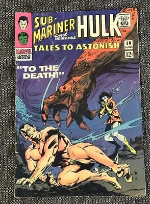 Buy Tales To Astonish 80  Hulk & Sub Mariner Stories   Jack Kirby  VG+ • 14.39£