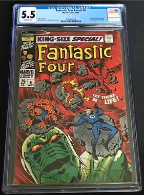 Buy Fantastic Four Annual #6 1st Annihilus, 1st Franklin Richards, CGC 5.5 FN-    .2 • 552.94£