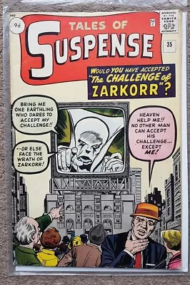 Buy TALES OF SUSPENSE #35 1962 (Silver Age)  THE CHALLENGE OF ZARKORR  FN • 95£