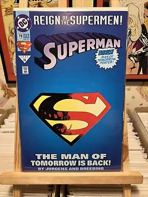 Buy Superman #78 1993. Dc Comics • 2£