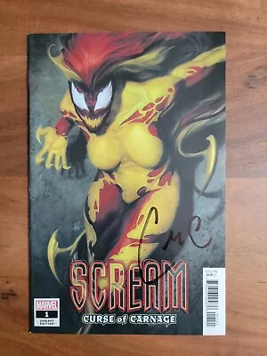 Buy Scream: Curse Of Carnage #1 (Marvel 2020) Artgerm Variant Signed Clay Chapman NM • 8.02£